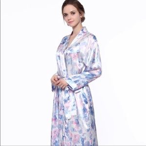 Tie Dye Satin Bridesmaid Bathrobe
